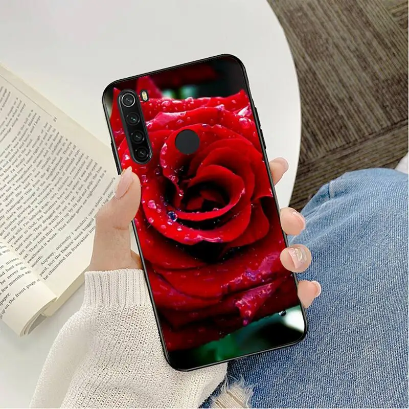 Bright Red Roses Flowers Phone Case For Redmi note 8Pro 8T 9 Redmi note 6pro 7 7A 6 6A 8 5plus note 9 pro case