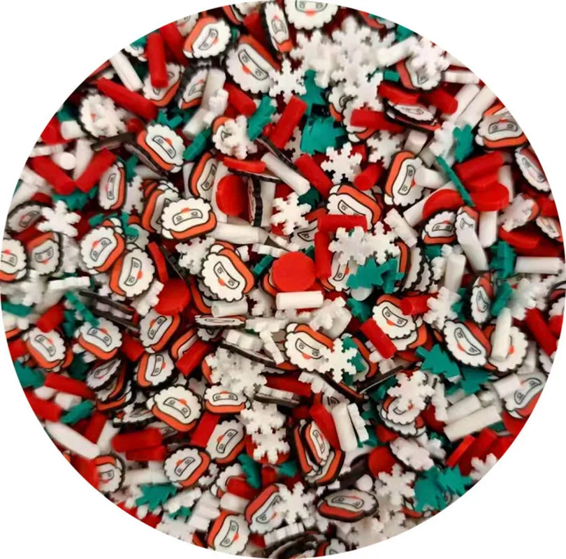 Christmas Polymer Clay Slices Slimes Flakes Epoxy Resin Filling Silicone Mold Filler DIY Crafts Jewelry Making Nail Art Supplies