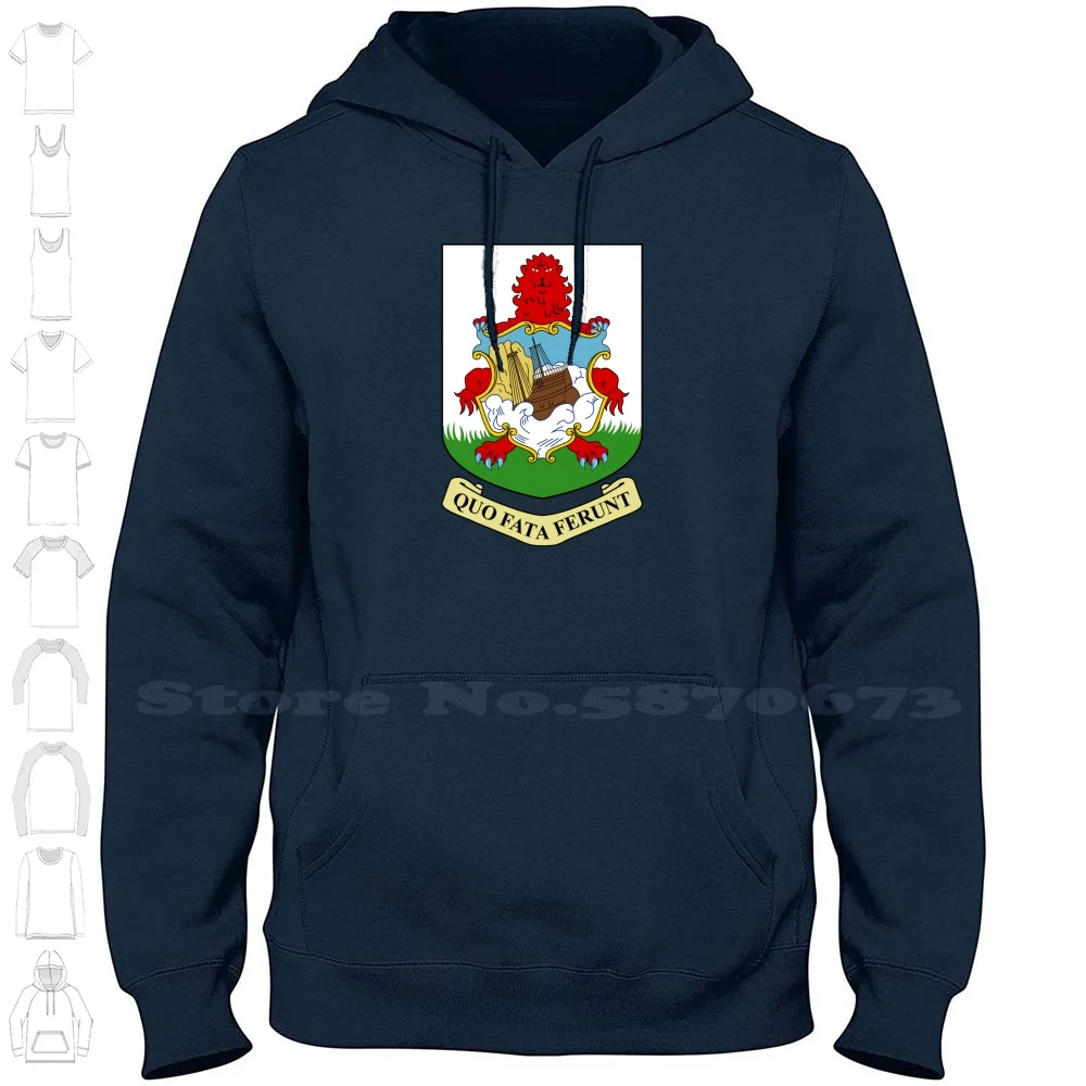 Bermuda Coat Of Arms Hoodies Sweatshirt For Men Women Logo Shield Emblem Patch Symbol Flag Kingdom Alliance Empire National