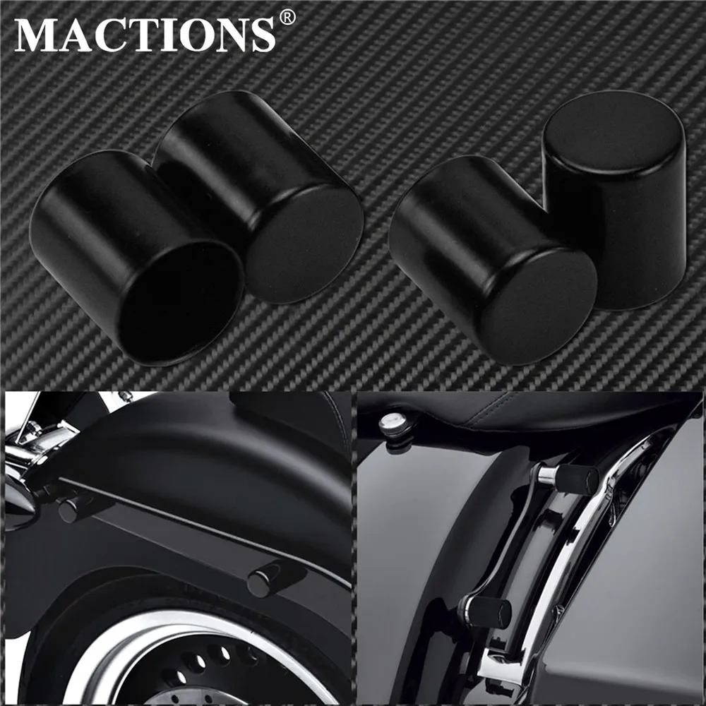 

Motorcycle Black Docking Hardware Point Cover 4pcs For Harley Sportster XL 883 1200 Touring FLHR Dyna Super Glide Softail FLSTF