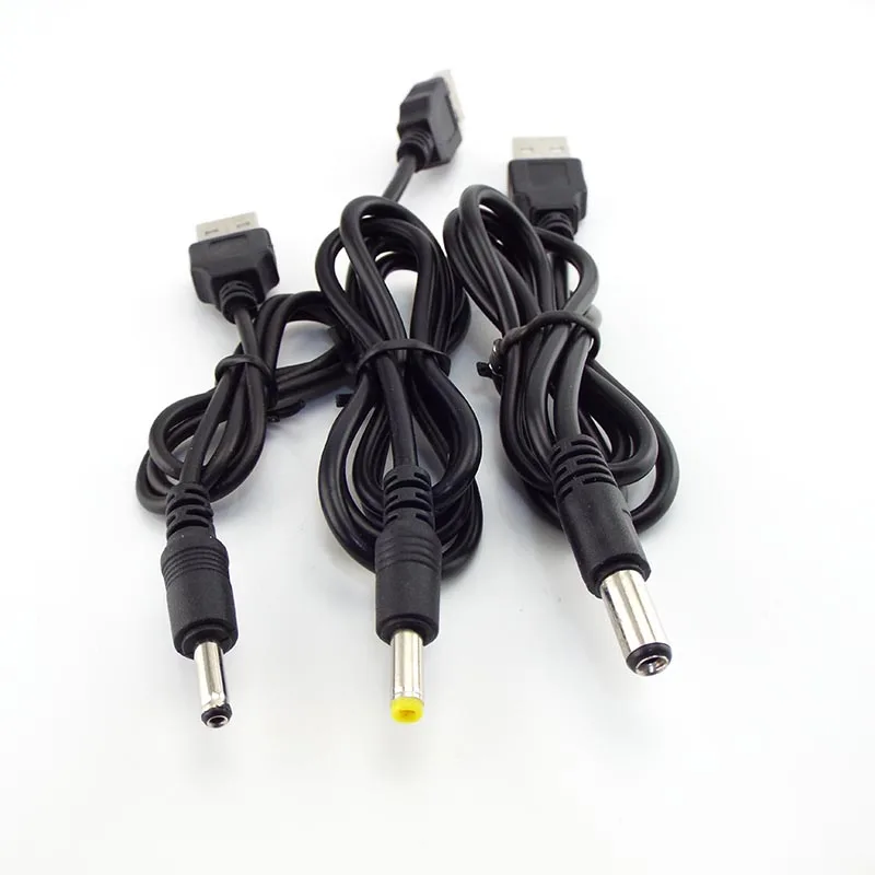 Usb Naar Dc 3.5*1.35Mm 2.0*0.6Mm 2.5*0.7Mm 4.0*1.7Mm 5.5*2.1Mm 5.5*2.5Mm Plug Jack Dc 5V Verlengkabel Connector