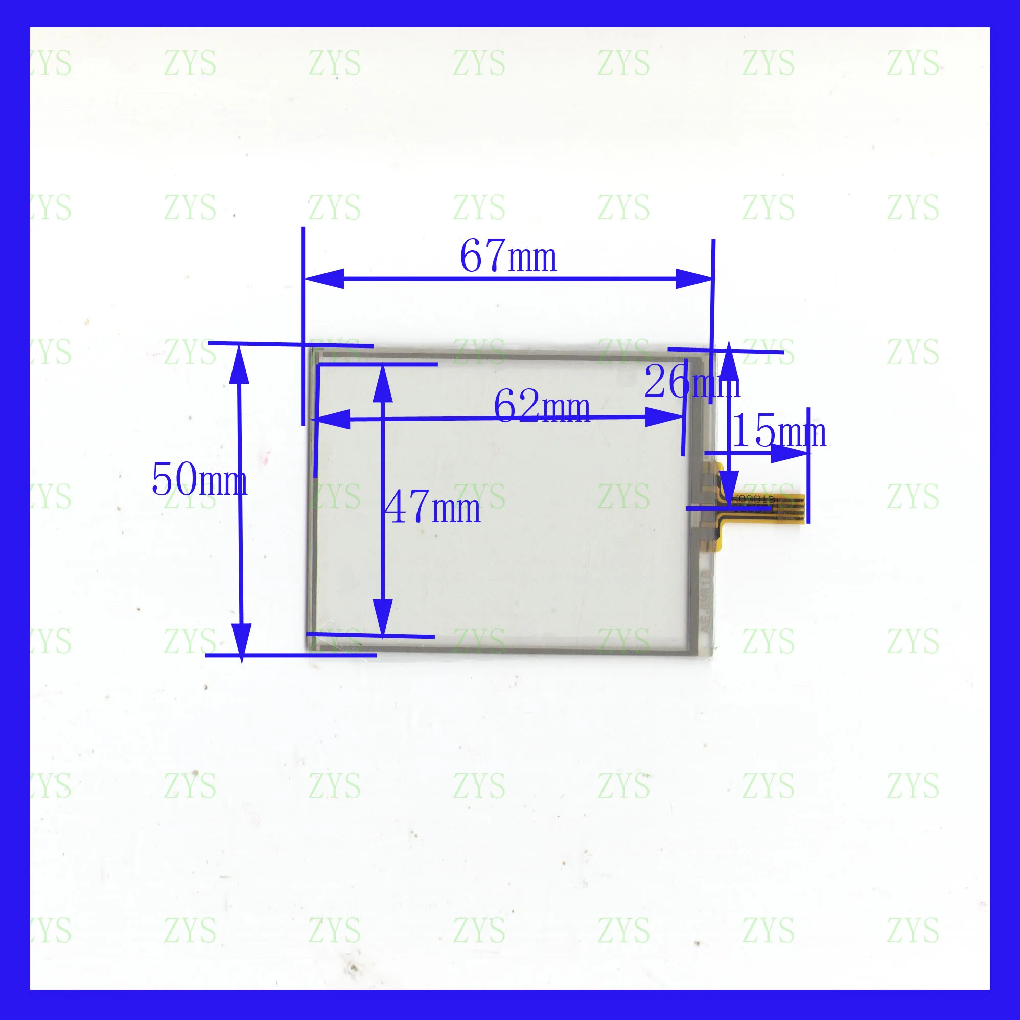 

ZhiYuSun AE0981B 4 lins 67*50mm Touch Screen For GPS CAR sensor glass AE 0981B this's compatible Freeshipping 67*50