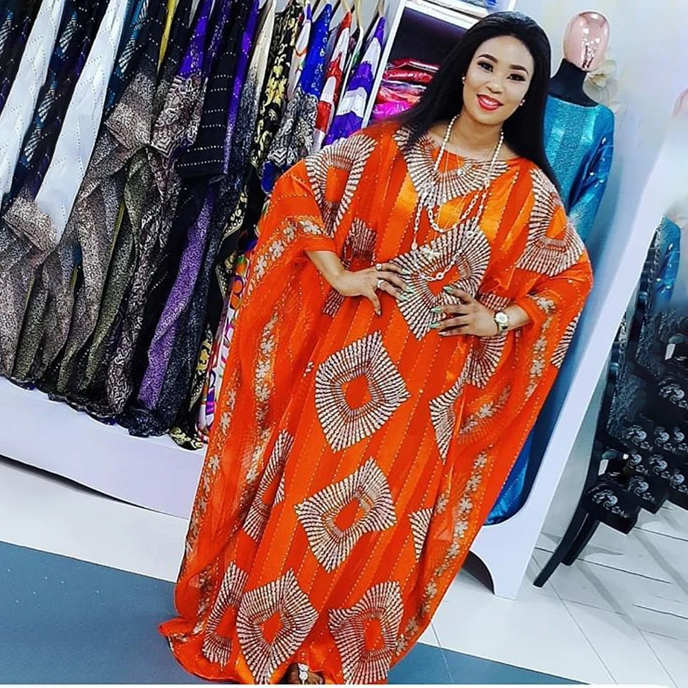 Evening Party African Dresses For Women Muslim Fashion Geometry Print Stripe Print Dashiki Maxi Dress Robe Africaine NO.017