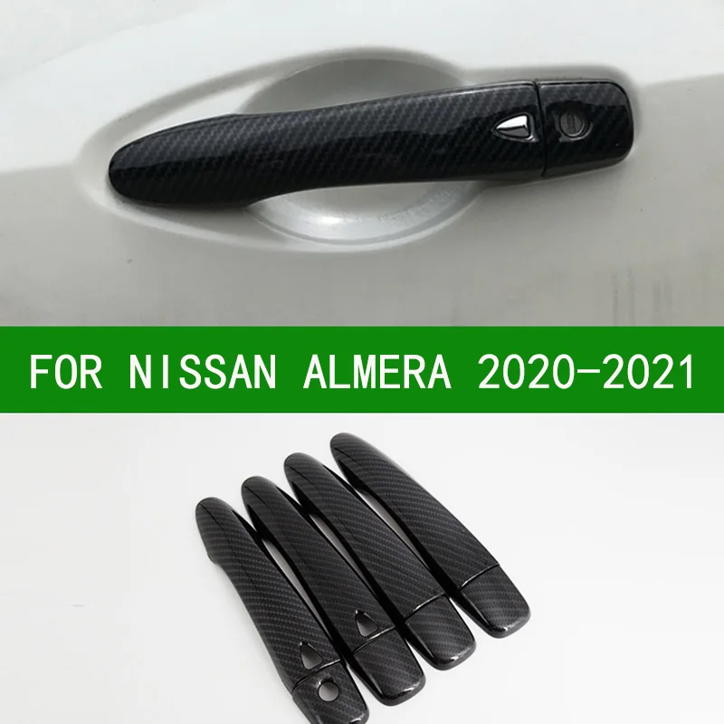

Accessories Carbon Fiber Patterns Door Handle Covers For ALL NEW Nissan ALMERA 2020 2021
