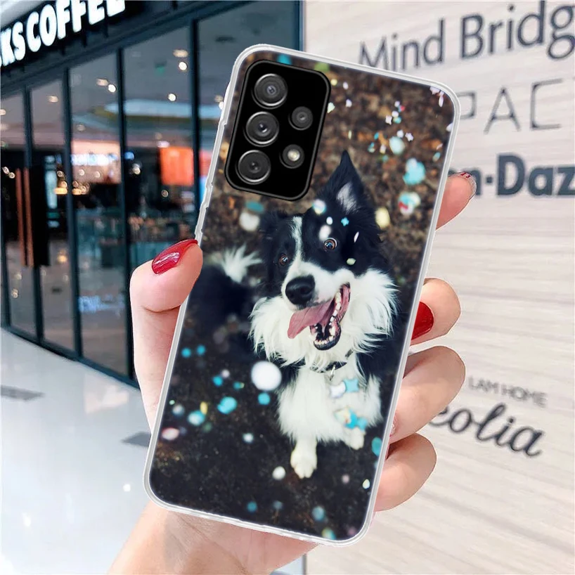 Border Collie Clever For Samsung Galaxy A15 A14 A13 A12 A55 A54 A53 A52 Phone Case A32 A35 A34 A33 A25 A24 A23 A22 A04S A03S A02