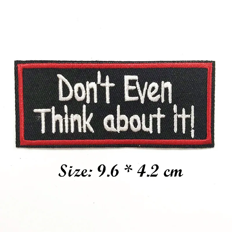 individual slogan with Various Letters Patches Iron On Embroidered Clothes Patches For Clothing Stickers Garment