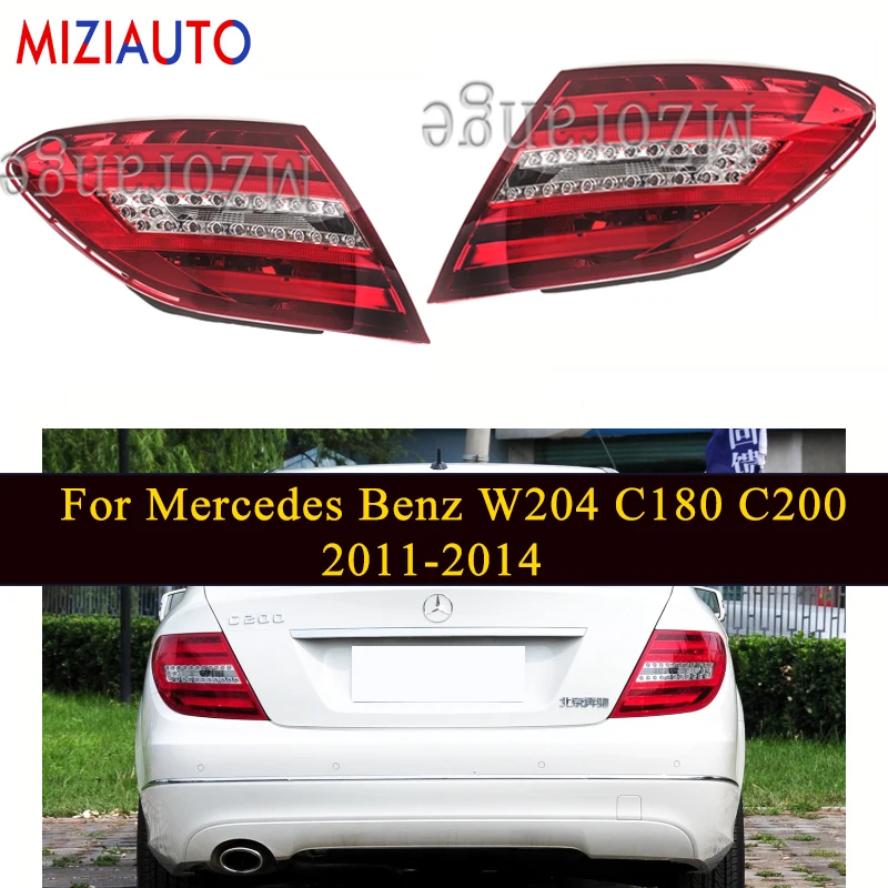 LED Inner Rear Tail Light For Mercedes Benz W204 C180 C200 C220 C260 C280 C300 2011 2012 2013 2014 Brake Lamp Car Accessories