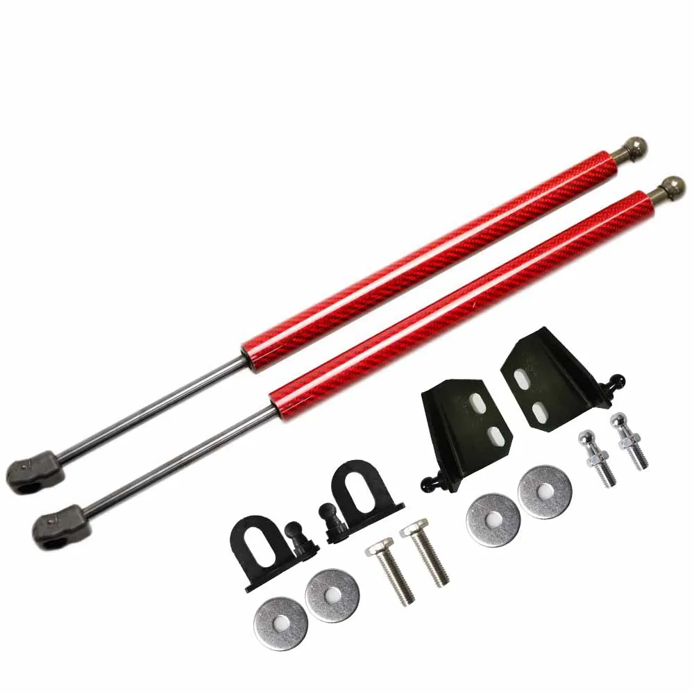 For Mitsubishi Outlander (CU/ZE/ZF)  2001-2008 Front Hood Bonnet Modify Gas Struts Shock Damper Carbon  Lift Supports Absorber