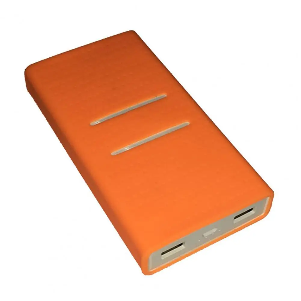 Dust Proof Solid Color Soft Silicone Case Protective Cover for 20000mAh Power Bank