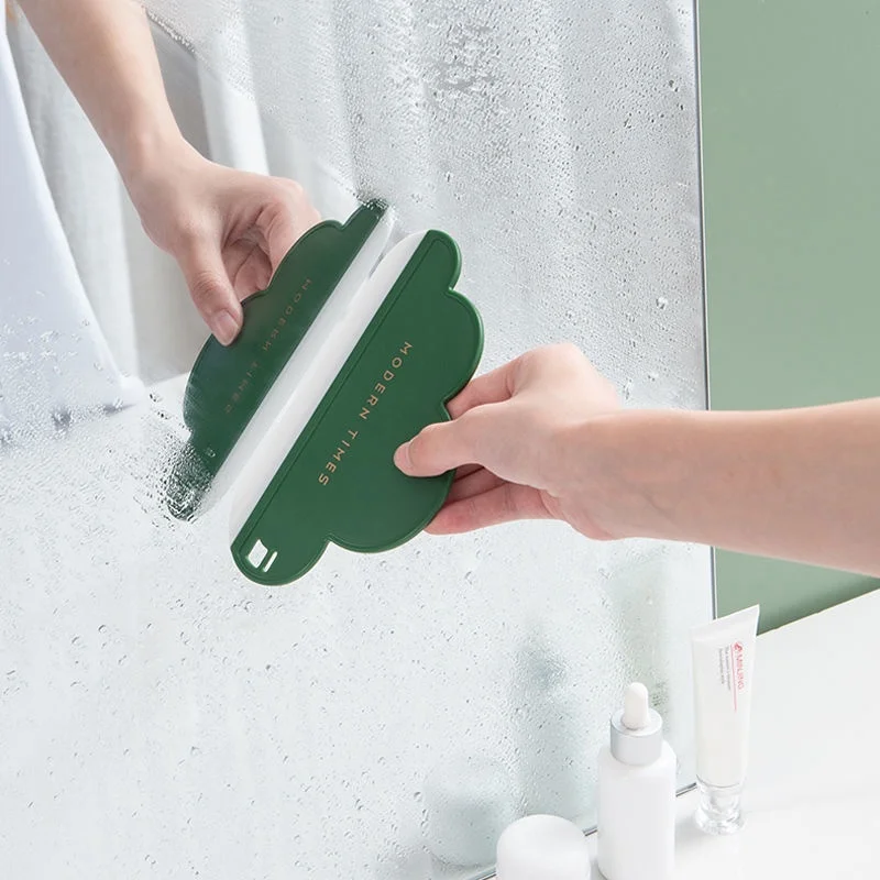 

Bathroom Vanity Mini Cloud Shape Small Wiper Bathroom Glass Countertop Cleaning Brush Board Mirror Defogging