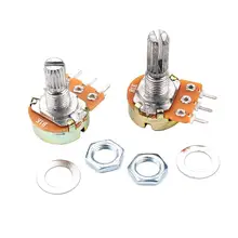 5 Pack Stereo Potentiometers 15mm Shaft #6