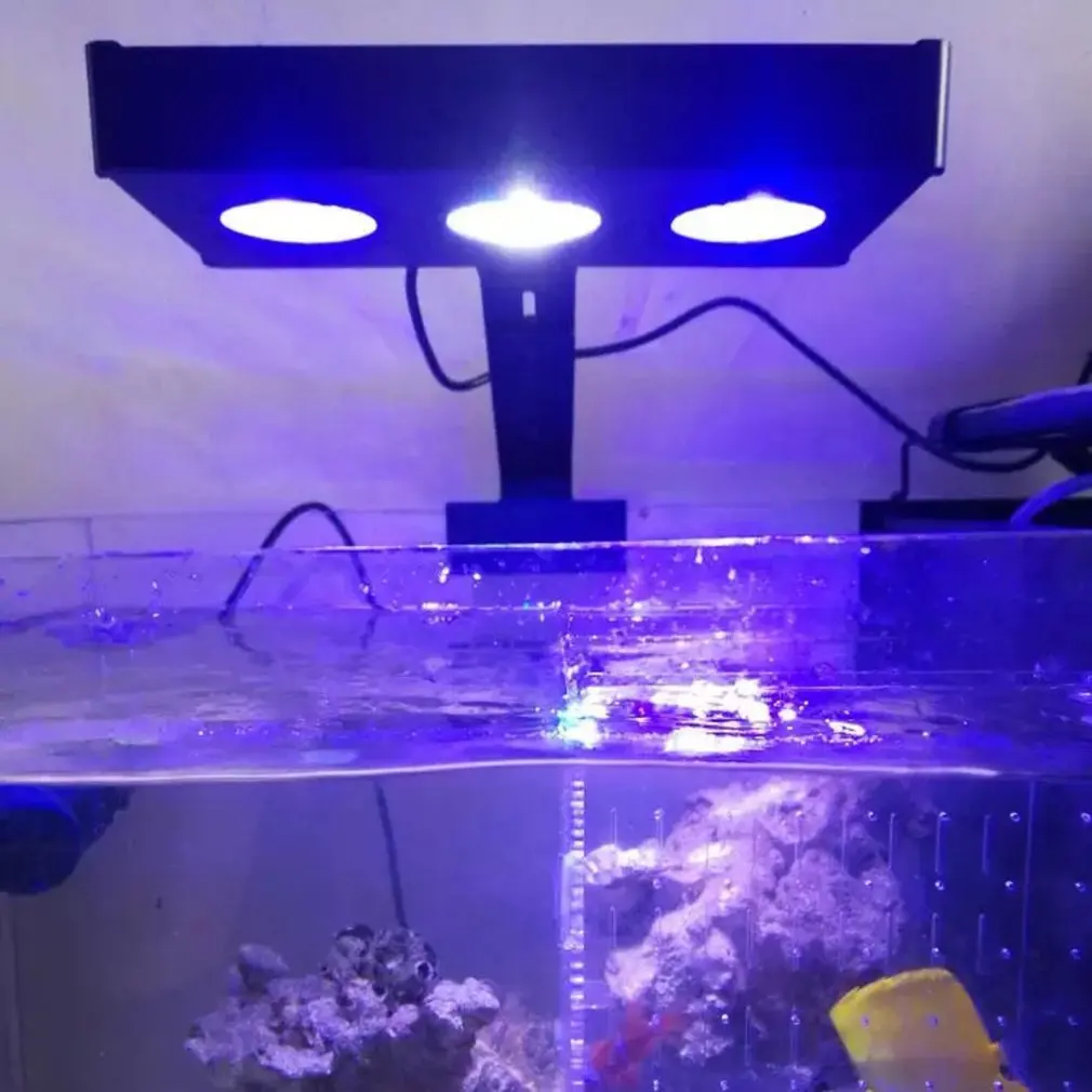 LED Spectra Aquarium Light 30W Saltwater Lighting with Control for Coral Reef Fish Tank US Plug