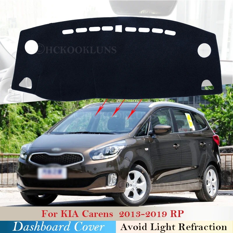 Dashboard Cover Protective Pad for Kia Carens 2013~2019 RP Car Accessories Dash Board Sunshade Carpet 2018 2017 2016 2015