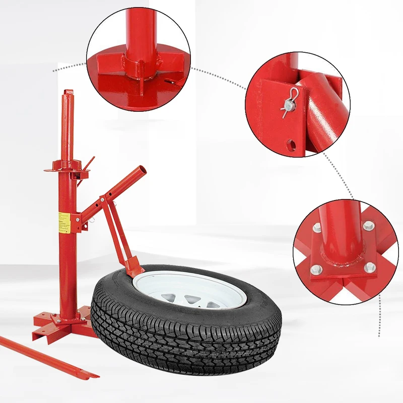 Manual and portable tyre changer, vacuum tyre tyre changer, mobile tire repair tool, disassembly and assembly of waste tires