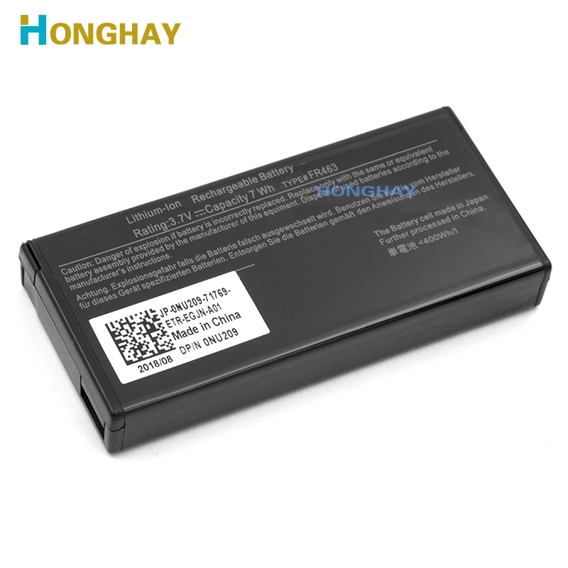Imagem -02 - Honghay-bateria de Laptop Original 0nu209 para Dell Compatível com Modelos Perc 5i 6i Poweredge 312 0448 1950 2900 2950 6850