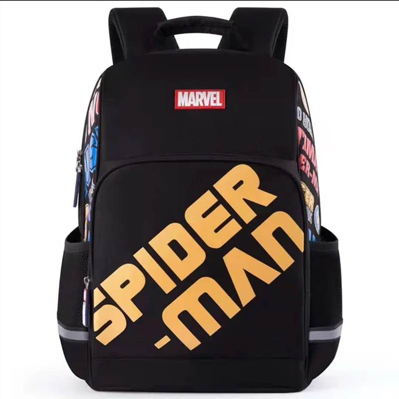 Imagem -02 - Disney Genuíno Novos Bolsas de Escola para Menino Estudante Primário Ombro Ortopédico Mochila Homem Aranha Grau 15 Crianças Presentes Mochilas