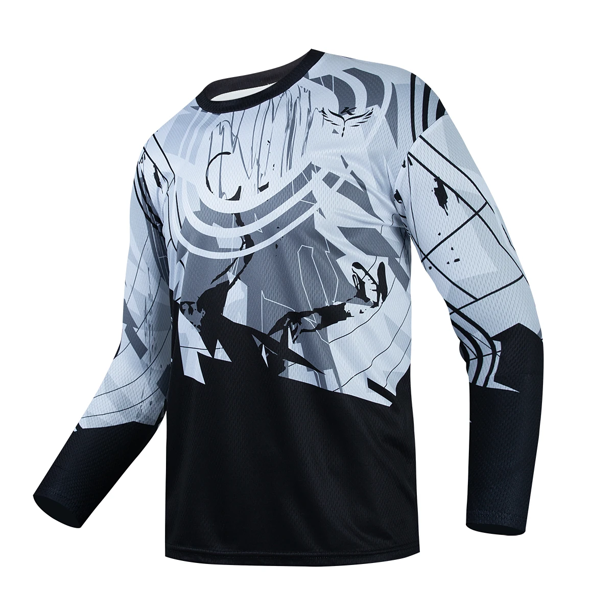 

KEYIYUAN 2023 Men's Motorcycle Long Sleeve Downhill Jersey Mountain Bike Shirt Offroad MTB T-shirt Camisa Motocross Maillot Velo