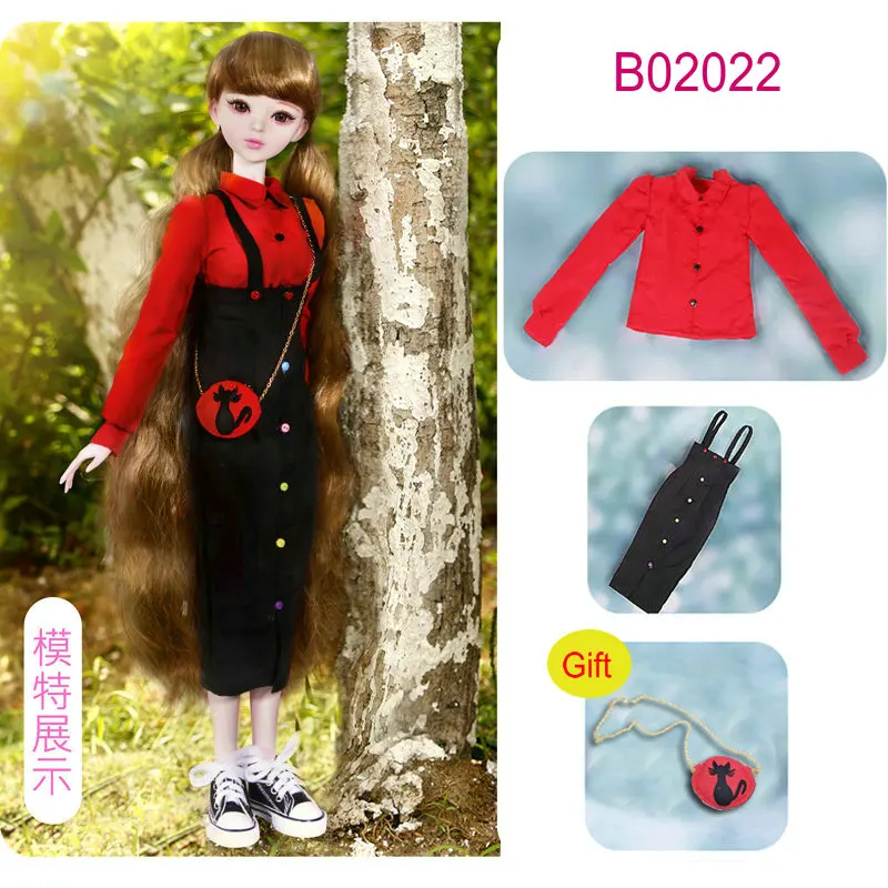 1/3 Bjd Doll Clothes Fashion Girl Dress Toys Clothes for Dolls 55-60cm Dolls Accessories Kids Toys