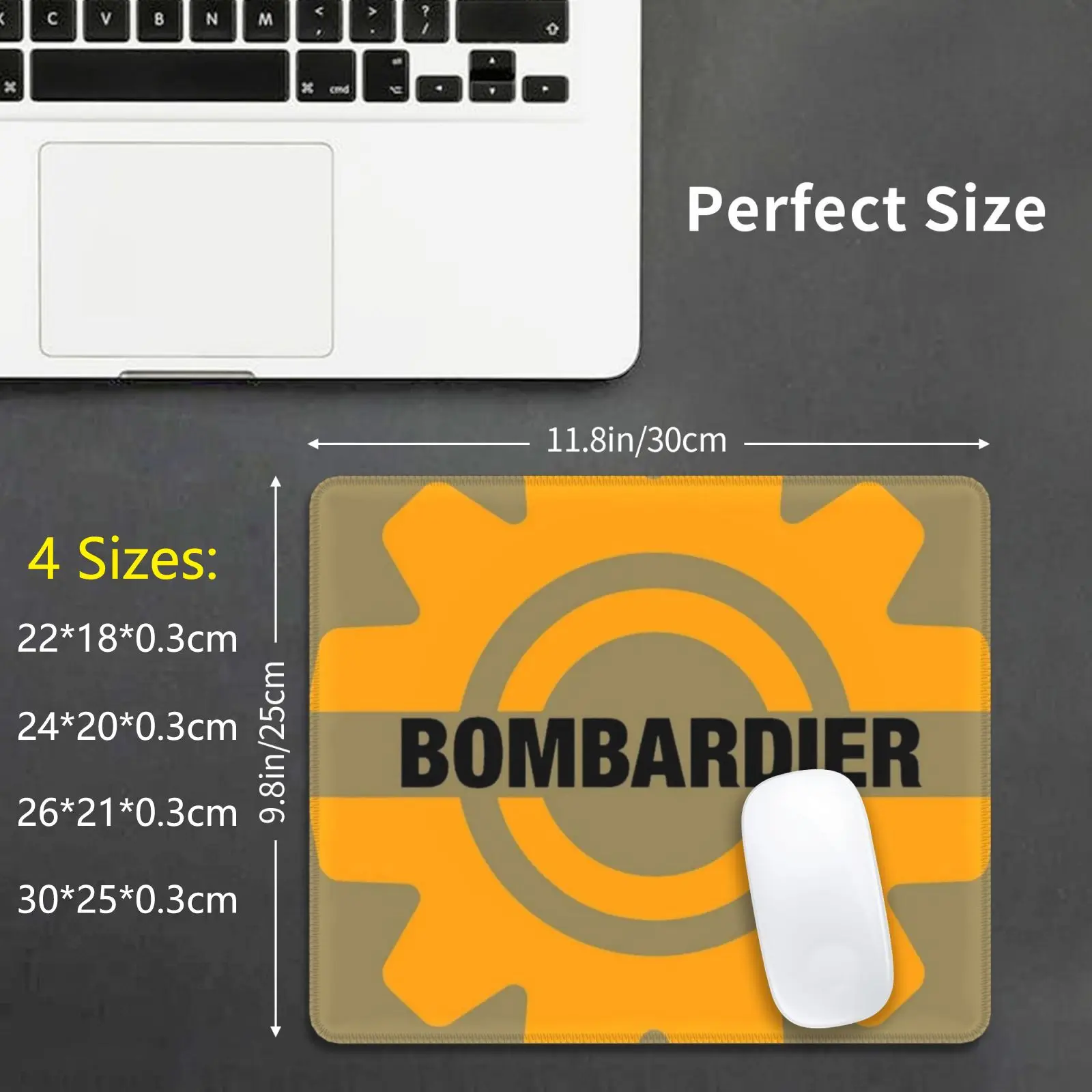 Bombardier Mouse Pad DIY Print Cushion Bombardier Ski Doo Arctic Cat Sno Jet Ski Doo Snow Winter Vintage Sled