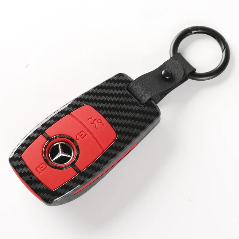 Car Key Case Cover Shell For Mercedes Benz E C Class E43 E300 E400  W213 A205 A238 C205 C257 W204 W212 GLC CLA GLA Accessories