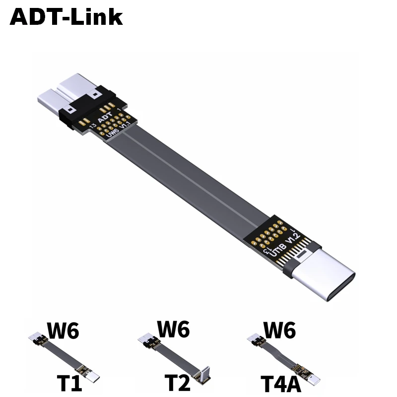 USB 3.0 Micro B To USB 3.1 Type-C Male Up/Down Angle 3.0 Data Sync & Charge Cable Type C USB 3.0 Connector adapter FPC FPV Flat