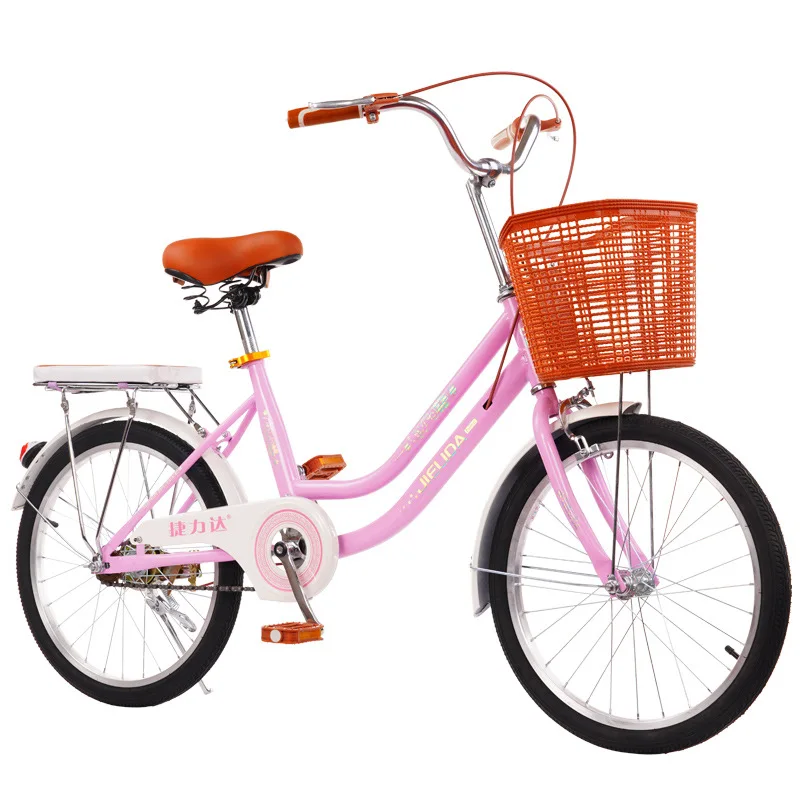 WolFAce 20/24inch Pink Kids Adult Bike Princess Kids Bicycles Girls Bike Foot Break Commuter Tool 2021 DropShipping