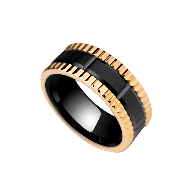 Rings for Men Tungsten Wedding Jewelry 8MM Width Black high quality Fashion Band Brushed, Engraved Customized