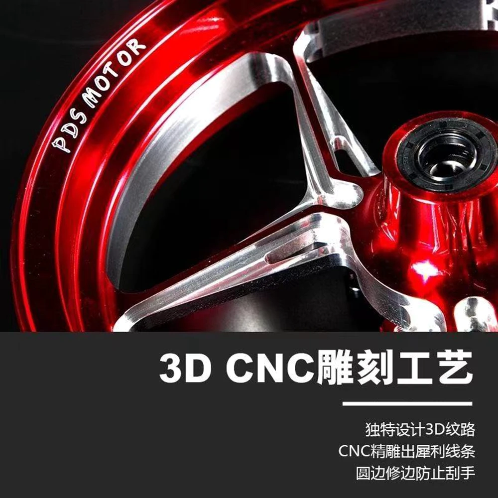 12*2.5 inch Aluminum Hub Motorcycle Front Wheel Rims 3 Hole/5Hole Universal For Scooter CygnusX BWS RSZ Niu N1S NQI Uqi Modified