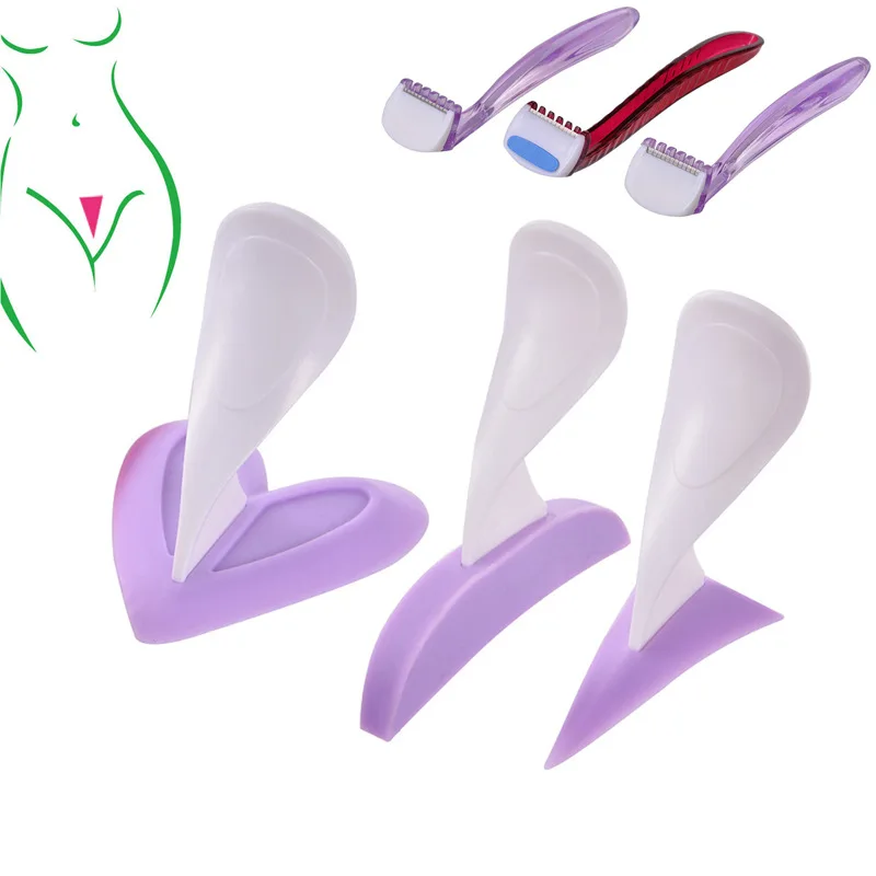 Female Pubic Hair Trimmer Shaver Shaving Stencil Set Bikini Privates Parts Hair Removal Mold Secret Intimate Shaping Tools