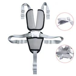 Universal 5 Ponto cinto de segurança, Crotch Shoulder Pad, Baby Dinner Chair, Stroller Harness, carro Pushchair Fastener, ajustável