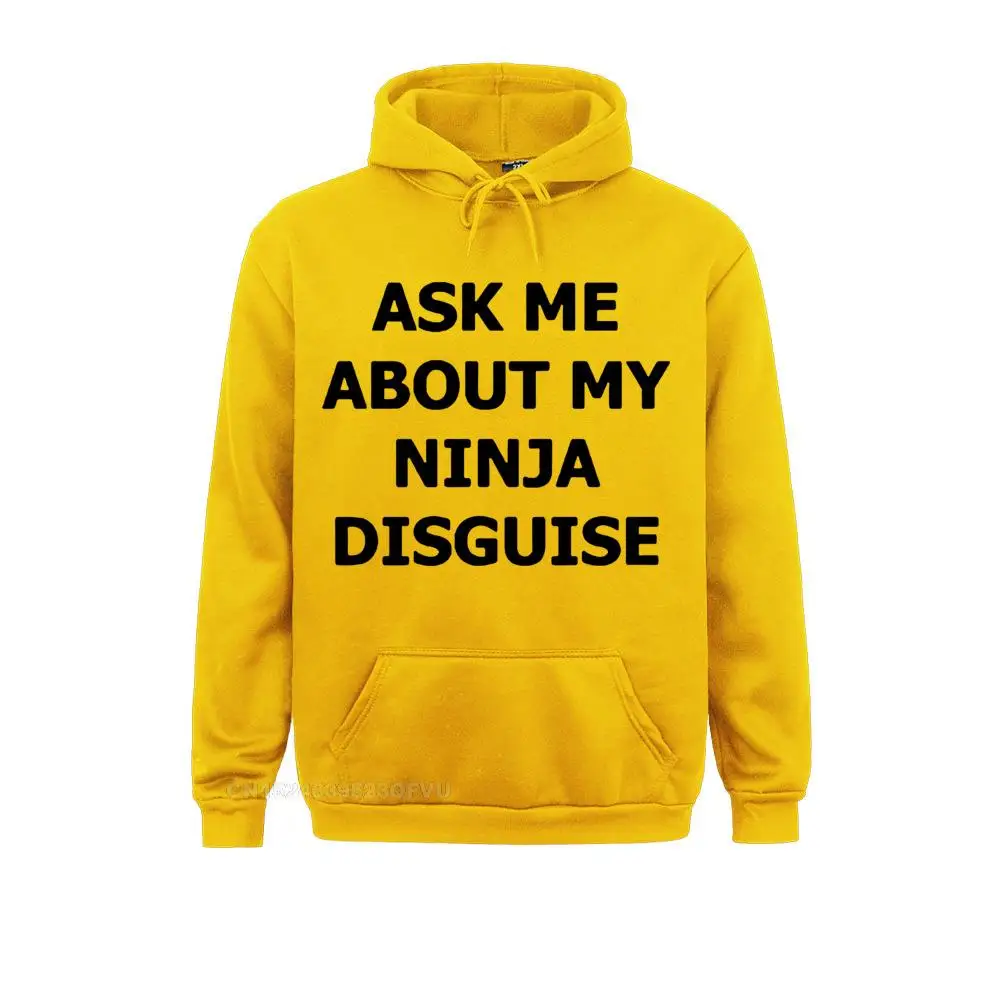 Mens Ask Me About My Ninja Disguise Flip Top Women Funny Costume Graphic Men\'s Cotton Hoodie Humor Gift Unisex Women Top Tee