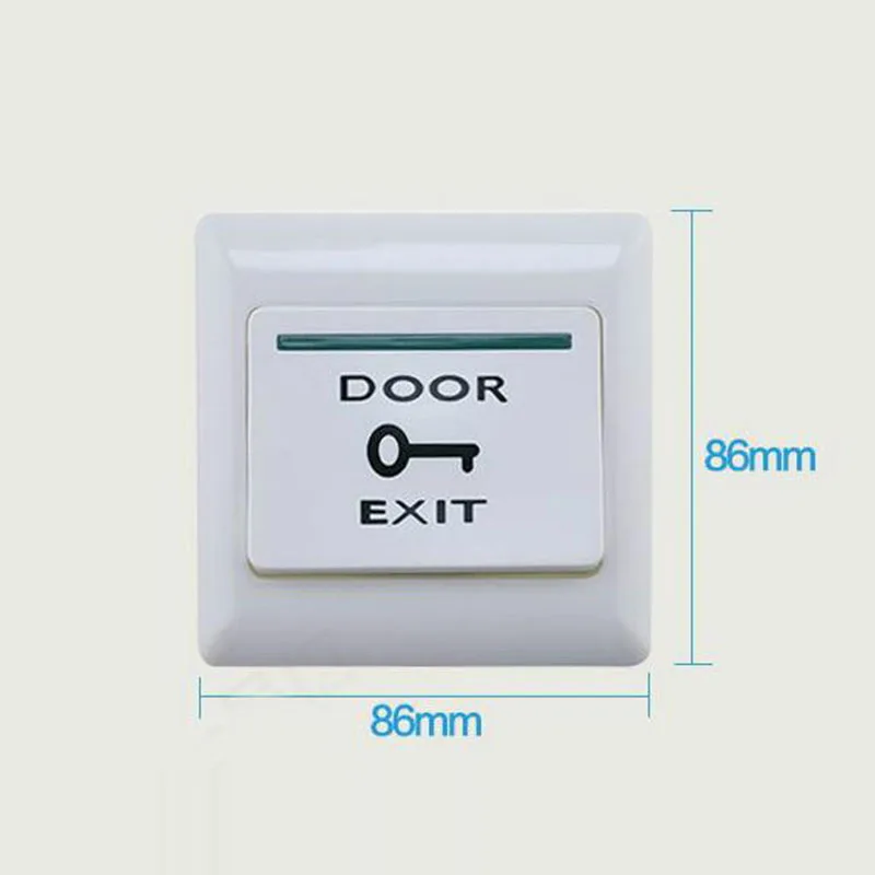 Door Exit Switch Exit Push Button For 12V Electric Lock NO COM Door Open Switch Access Control Button