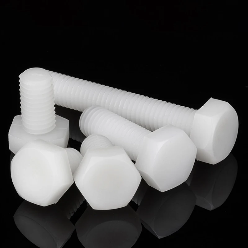 Nylon Outer Hex Bolts Hex Bolts, Plastic Bolts,White Black M3 M4 M5 M6 M8 Isolation Bolts, Pa66, Gb5783,Din933 Insulation