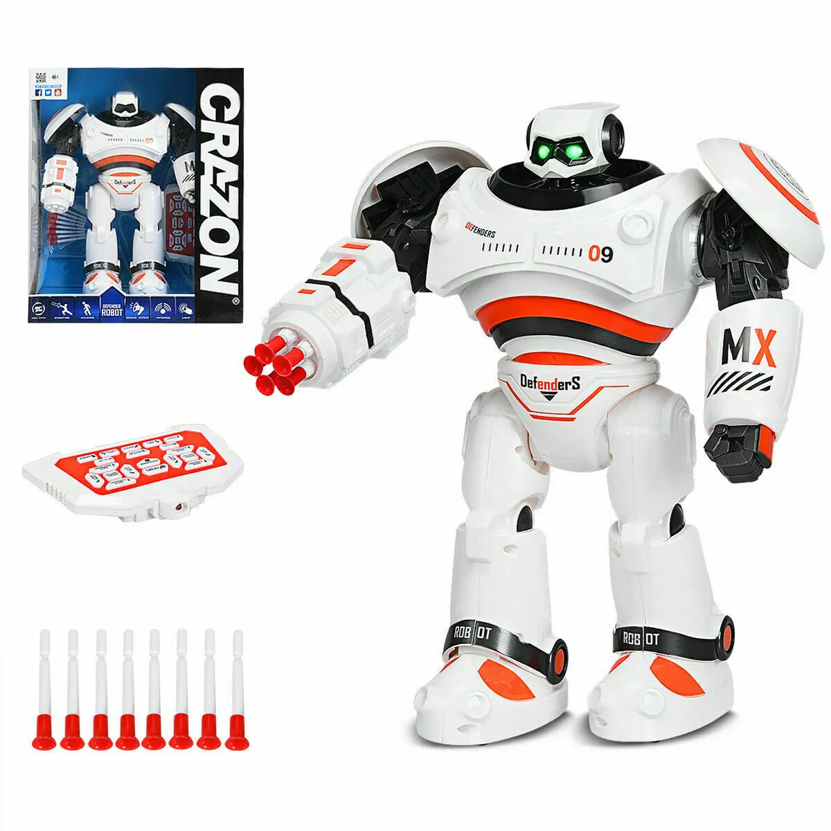 Costway Intelligent Combat Fighting Robot Remote Programmable Interactive Toys  TY576043OR