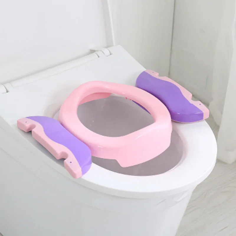 Baby Travel Potty Seat 2 in1 Portable Toilet Seat Kids Comfortable Assistant Multifunctional Environmentally Stool L0228