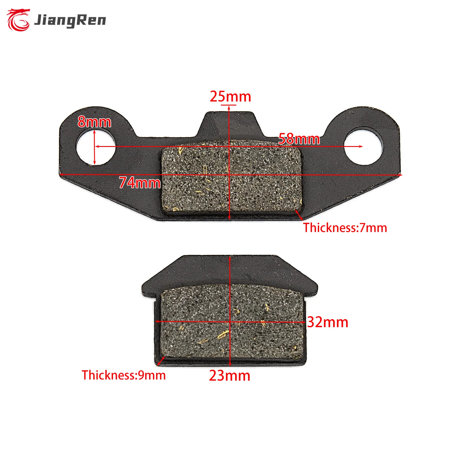 Steel Disk Brake Pads For 50cc 70cc 110cc 125cc 140cc SDG SSR Coolster Pit Dirt Bike ATV Quad SSR Thumpstar Motorcycle