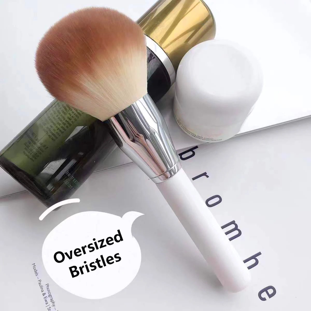 

Loose Powder Concealer Foundation Brush BB Cream Face Makeup Brushes Tools Professional Beauty Cosmetics Brochas Natural Hair