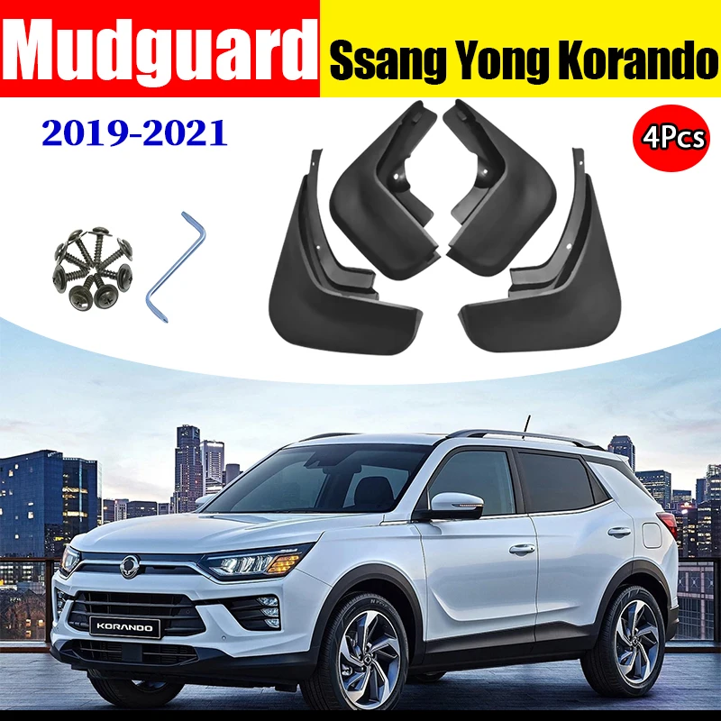 

Mudflaps FOR Ssang Yong Korando Mudguards Fender Mud Flap Guard Splash Car Accessories Auto Styline Front Rear 4PCS 2019-2021