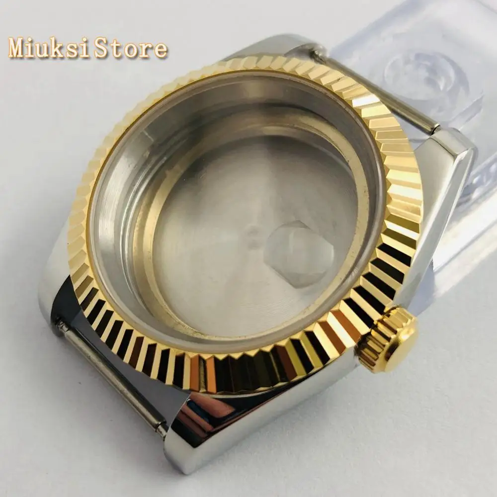 40mm sapphire glass stainless steel watch case fit NH35NH36 ETA 2824 2836 Miyota 8215 821A 8205 movement