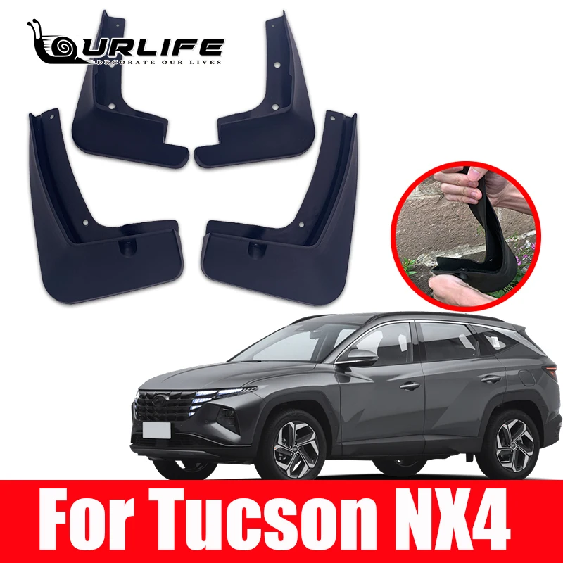 

4pcs Car Mudflaps Mudguard Fender Mud Flap Guards Splash Mudguards Car Accessories Auto Styline For Hyundai Tucson 2021 2022 NX4