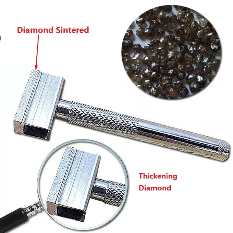 Gesinterte Diamant Schleifen Disc schärfen Kommode Rad Stein Griff Kopf Werkzeug Dressing Bank Stift klinge Schleif Mühle Tools