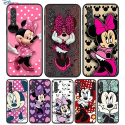 Black Soft Minnie Mouse For Samsung Galaxy A90 A80 A70 A70S A60 A50 A40 A30 A30S A20S A20E A10 A10E Phone Case