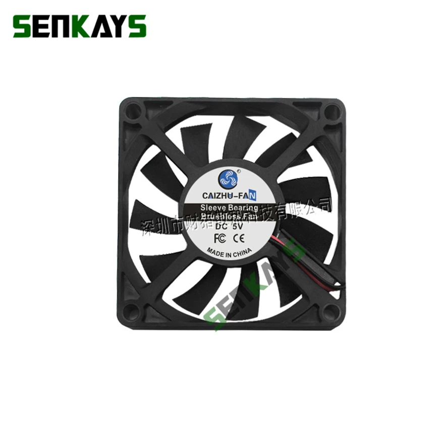 7010 70MM 70*70*10MM DC 5V 12V 24V Ultra-Thin USB Cooling Fan Comptuter CPU Cooling Fan Laptop Cooling Fan 2pin