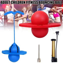 Pogo Bouncing Ball with Handle and Ball Pumps Jump Pogo Maximum Load-Bearing 220lb Suitable for Children Adult Pump Balance