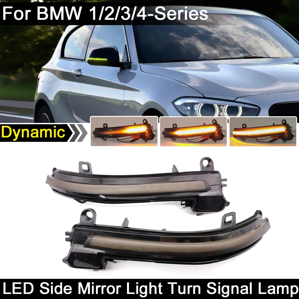 For BMW 1 Series F20/F21 2 Series F22 3 Series F30/F31/F35 4Series F32/F33/F36 X1 E84 LED Side Rearview Mirror Turn Signal Light