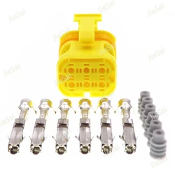 6 Pin Automobile Repacking Wire Adapter 1.5 Series Yellow Auto Cable Socket Waterproof Wiring Connector