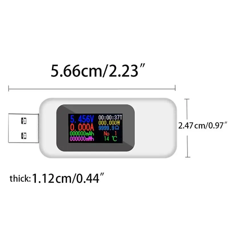 USB OLED Current Voltage Test Meter Power Capacity Current Measuring Household Tester Accurate Instrument For Electric Appliance