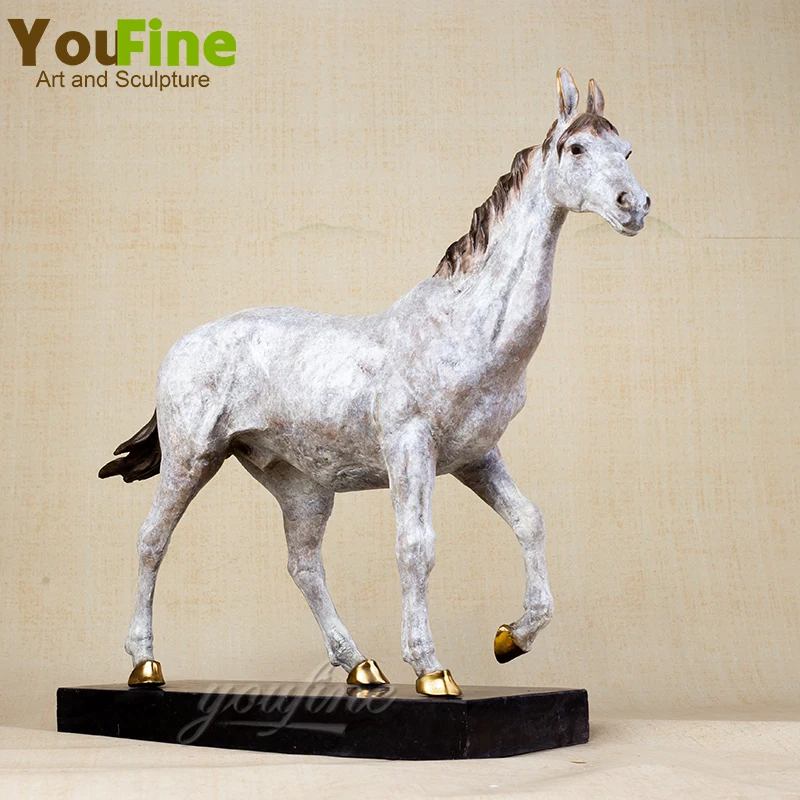 

Modern Art Bronze Horse Sculpture Carving Bronze Statue Casting Bronze Artwork Crafts Ornament For Home Office Decoration