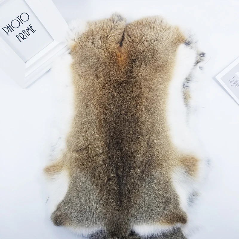 Nature Real Genuine Rabbit Fur Sale By Whole Piece Fluffy Rabbit Leather Fur Home Decoration Clothing Accessories High Quality