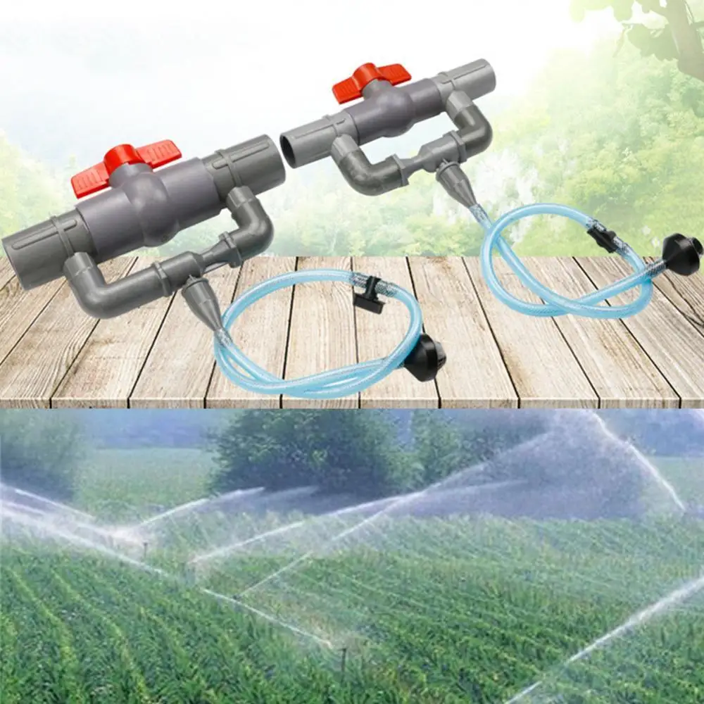 32/40/50/63mm Venturi Tube Small-size Light-weight Easy to Operate Gardening Irrigation Fertilizer Injector with Switch